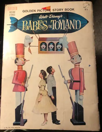 Golden Picture Story Book ST3 1961-Walt Disney-Babes In Toyland, View more