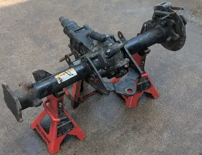 Complete front an rear ends in good working condition removed from early 2000's 4x4 models atv. Woul...