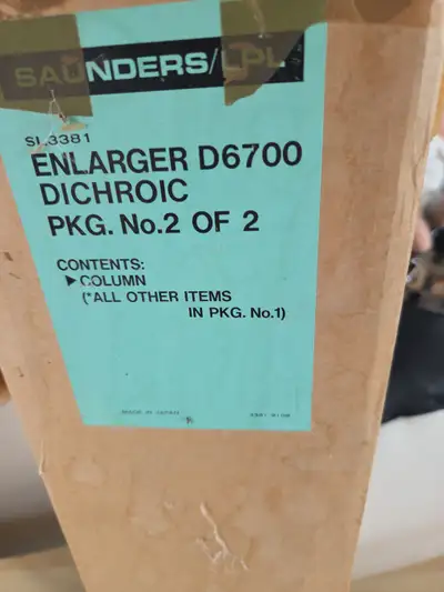 Dichroic Enlarger i dont know much about this its still new in the box never taken out make me a rea...