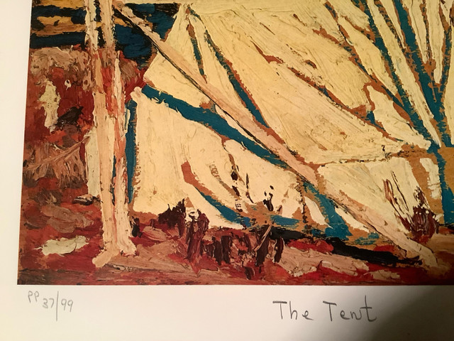 Group of 7 Tom Thomson’s Printer’s  Proof Print  “The Tent”  in Arts & Collectibles in Belleville - Image 3