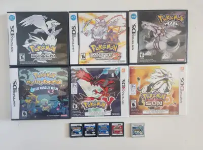 Pickup in Old St. Vital. Everything is tested and working DS --- Games with cases --- Pokemon Black...