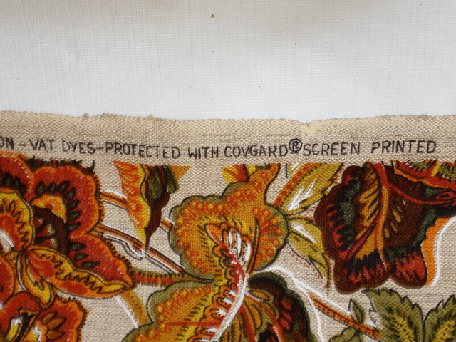 Vintage MCM Mid Century 5th Avenue Designs Linen Fabric 49 yards in Hobbies & Crafts in Kitchener / Waterloo - Image 4