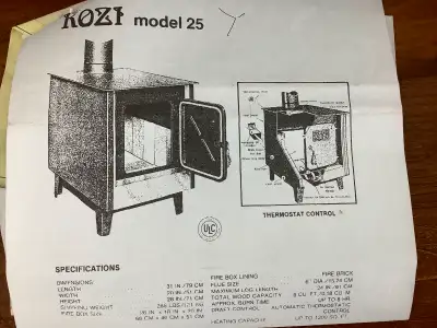 KOZI 25 WOOD STOVE - STILL BOXED, View more