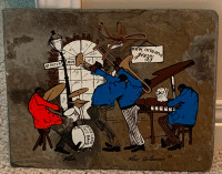 New Orleans Painting on Real Slate