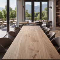 Solid Wood Tabletop for Restaurants/ Countertop/ Dining Table
