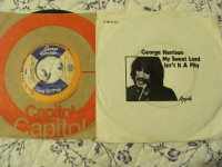 George Harrison 7inch Vinyl Records