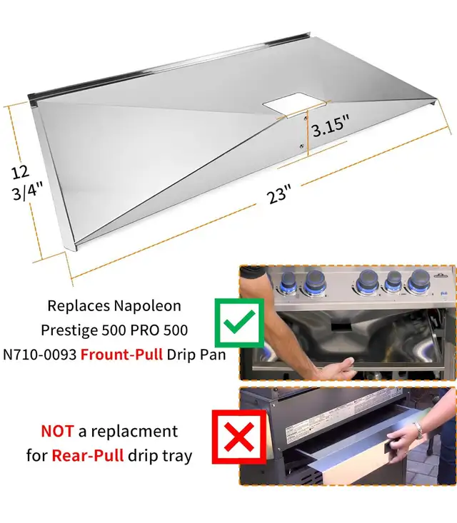 Brand New Napoleon Prestige 500 BBQ Grill Drip Pan Tray in BBQs & Outdoor Cooking in Calgary - Image 7