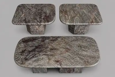 Pure coffee marble tables , View more
