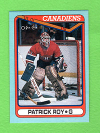 1990-91 OPC FOND DE BOÎTE BOX BOTTOM PATRICK ROY #E MINT SHAPE