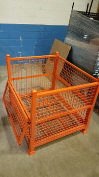 USED WIRE MESH BINS, H.D. WIRE CONTAINERS, WIRE MESH BASKET USED
