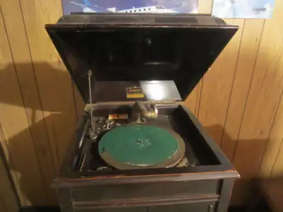 Antique Phonograph, a timeless addition to any room in your home. Great for collectors, vintage deco...
