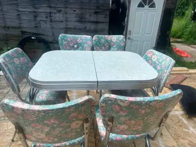 Authentic vintage 1950’s dinette table and chairs, View more