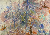 “Enchanted Forest” Vintage Original Painting Canadian Artist