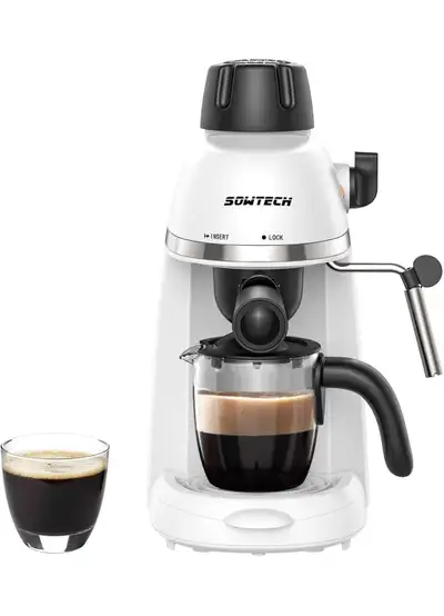 SOWTECH Espresso Coffee Machine Cappuccino Latte Maker 3.5 Bar 1, View more