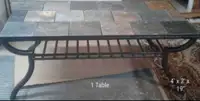 Stone slate tile tables