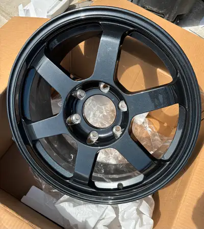 Selling a set of five TE37 style forged monoblock wheels designed to fit the latest gen body on fram...