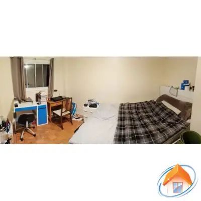 It is walk to Sheridan for 15 minutes.The room is on the first floor, with a quiet view of the backy...