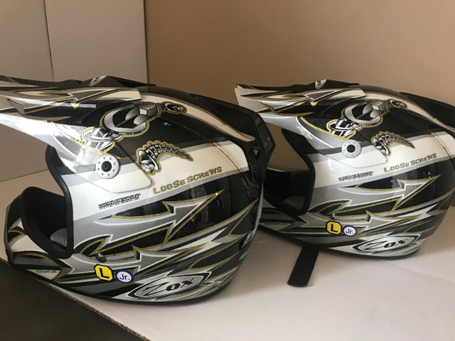 Dirt biking/Four-wheeling Helmets (Junior-Large) in Motorcycle Parts & Accessories in North Bay