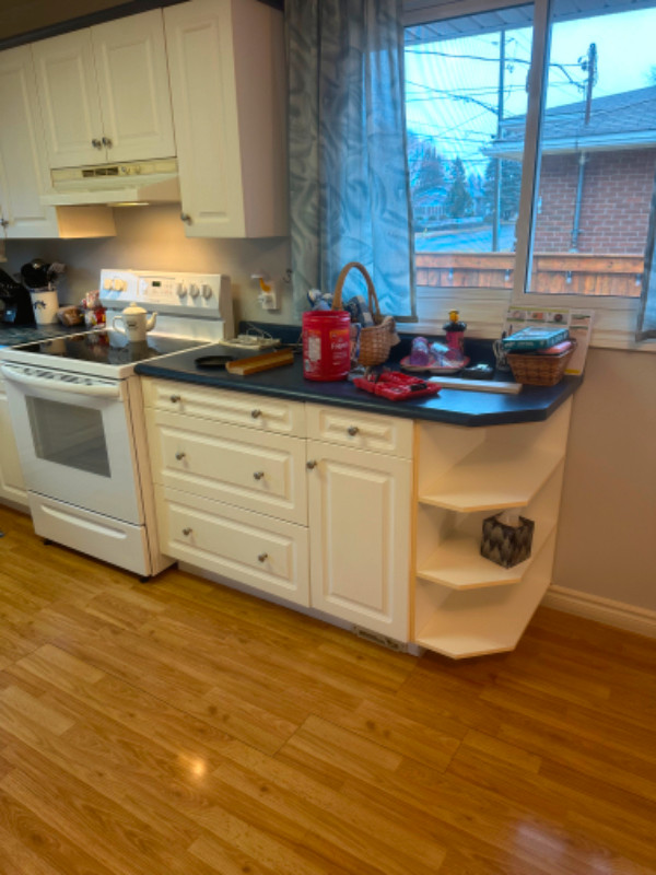 kitchen cupboards with countertop complete in Cabinets & Countertops in Sudbury