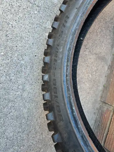 Dirt Bike Knobby Tires, good condition - 120/100-18 Rear Sold - 90/100-21 Front $30