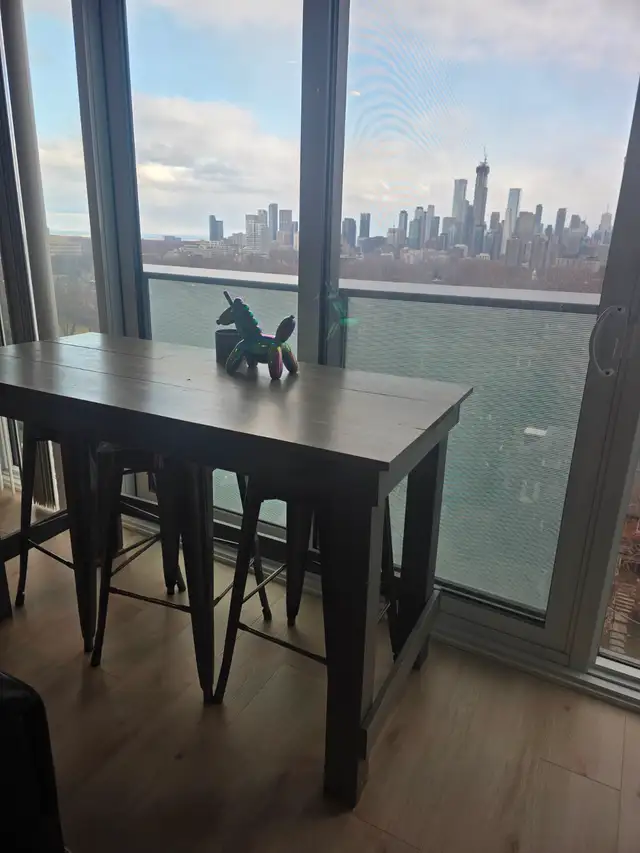 Rustic table and 3 stools included in Dining Tables & Sets in City of Toronto - Image 3