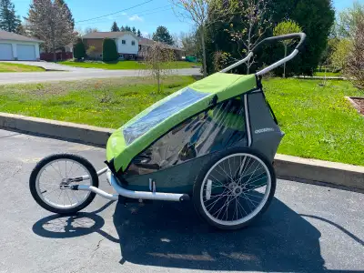 Croozer kid for 2 bike trailer/stroller, View more