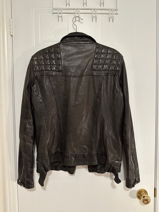 All Saints Conroy Biker Leather Jacket in Men's in Markham / York Region - Image 2