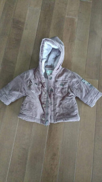 Size 0-6 mths grey coat