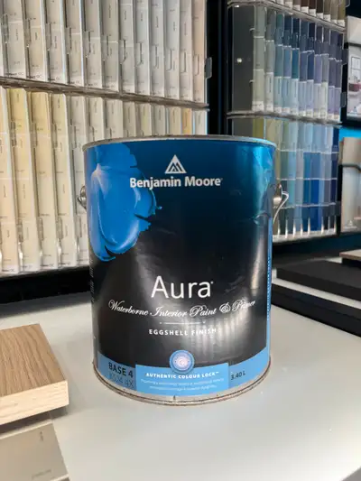 BENJAMIN MOORE Discontinued - Aura Eggshell, available in a 4x base. Contact us for your colour choi...