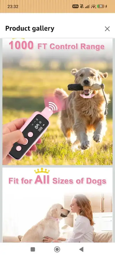 Dog Collars New Beep Vibrate Safe Shock !! , View more