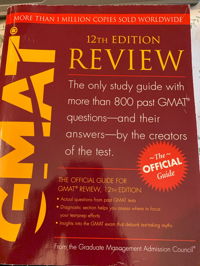GMAT official guide 12th Edition in Textbooks in City of Toronto