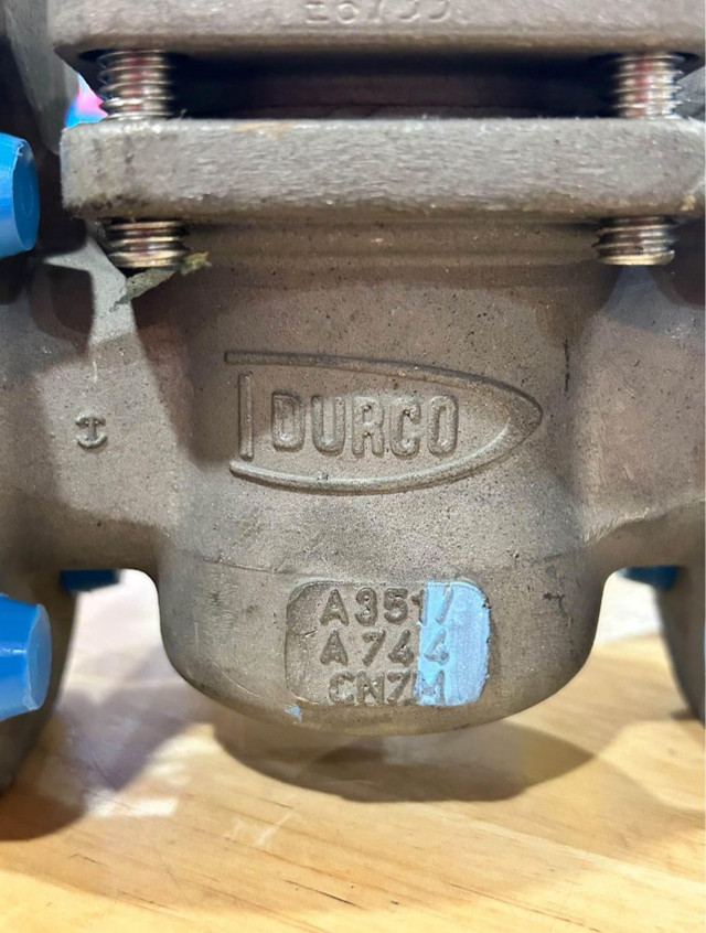 Durco G411 2-Way Plug Valve 1” 150psi CD4M  / A351 A744 CN7M in Other Business & Industrial in Barrie - Image 2