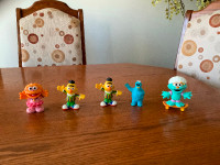 Figurines Sesame Street d’antan 2010, Bert, Rosita, Zoe, Biscuit