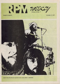 original vintage RPM WEEKLY Canadian Music Magazine 1971