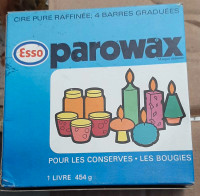 Vintage Boite Parafine 4 Barres Graduées Parowax