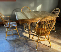 Solid Maple Dining Table Set