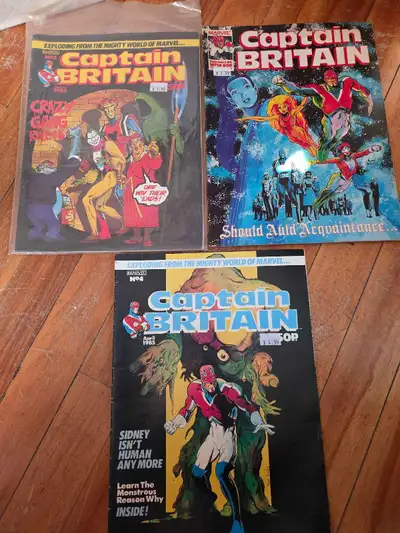Marvel Captain Britain Comics, View more