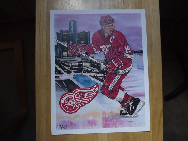 FS: "Steve Yzerman" 1992 Classic Sports Limited Edition Print in Arts & Collectibles in London