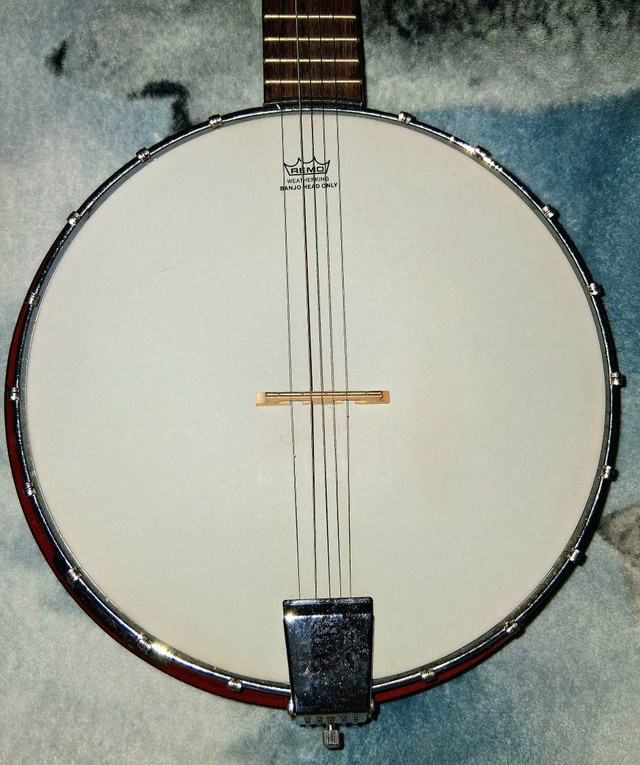 Vintage 1960's Made in Japan 5 String Tenor Resonator Banjo in String in Oakville / Halton Region - Image 3