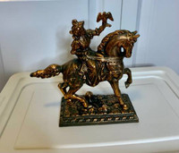Vintage Horse Man Eagle Statue Figurine