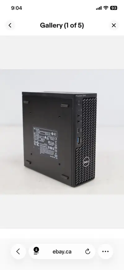 Dell Precision 3240 Compact Core i7-10700 CPU 2.9GHz 16g—-$180 32g—-$225 Ac power $15 extra Hd extra...