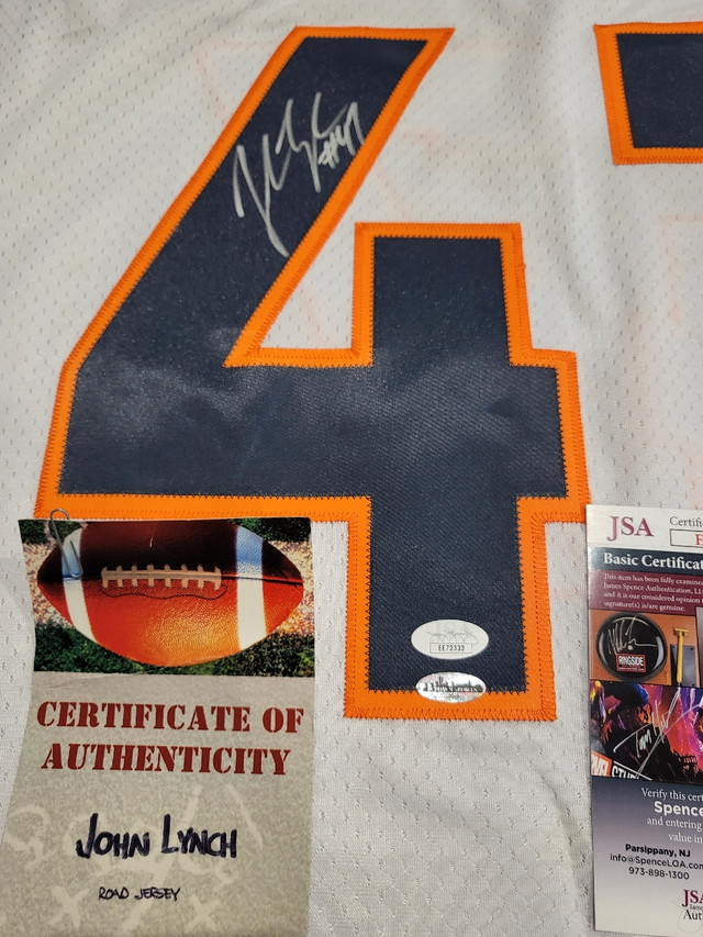 John Lynch signed Broncos jersey w/COA  in Arts & Collectibles in Edmonton - Image 3