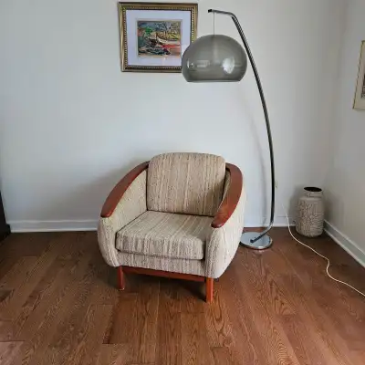 R Huber Teak Barrel Lounge Chair Mid Century Modern, View more
