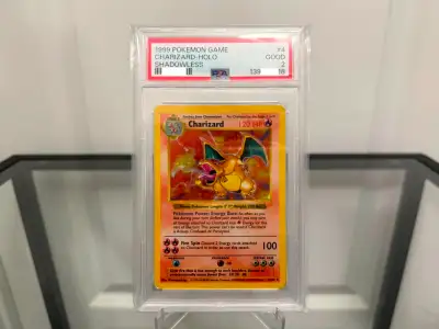 Charizard Shadowless - PSA 2 - Base Set 4/102 - Pokemon Cards, View more