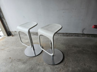 White bar stools