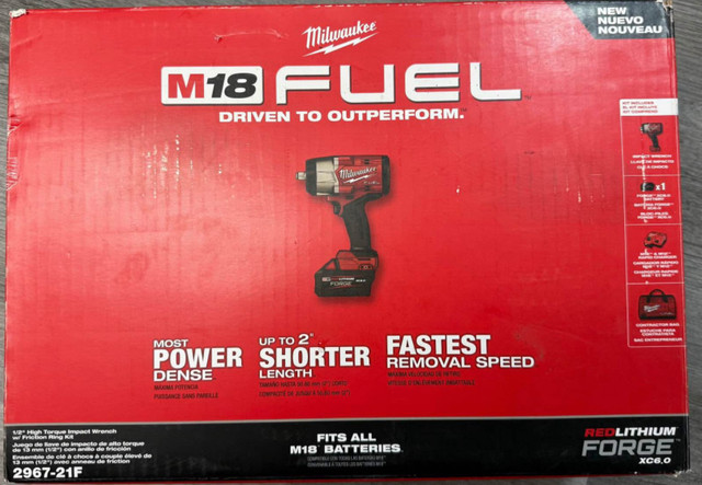 Milwaukee Tool M18 FUEL 1/2 in. High Torque Impact Wrench Kit in Power Tools in Saskatoon