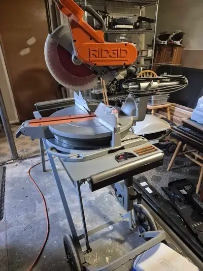 14 in Ridgid compound miter saw, View more