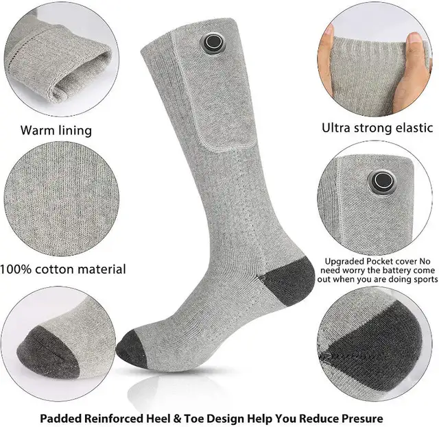 Heated Socks,Rechargeable Battery Heated Socks Kit in Other in City of Toronto - Image 4