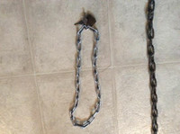 chaîne galvanisée avec cadenas