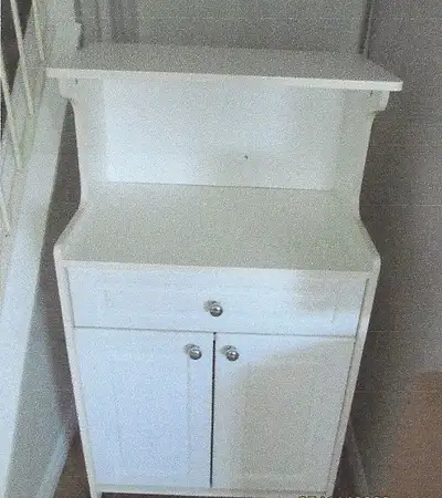 Microwave Stand $90 and Wine Rack $40, View more